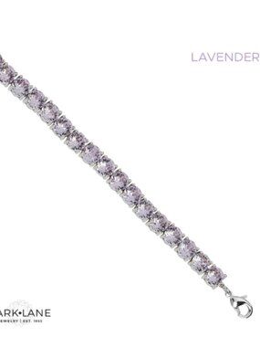 Park Lane Lavender Crystal Tennis Impression Bracelet